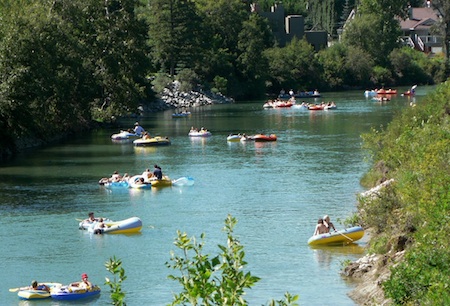 Bow River Float Map Rafting In Calgary | Family Fun Calgary