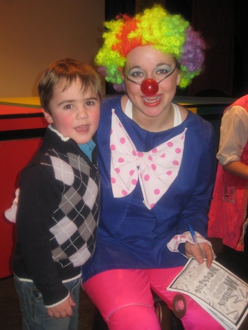 Ben posing with Kempe the Clown