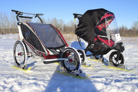 polar stroller skis