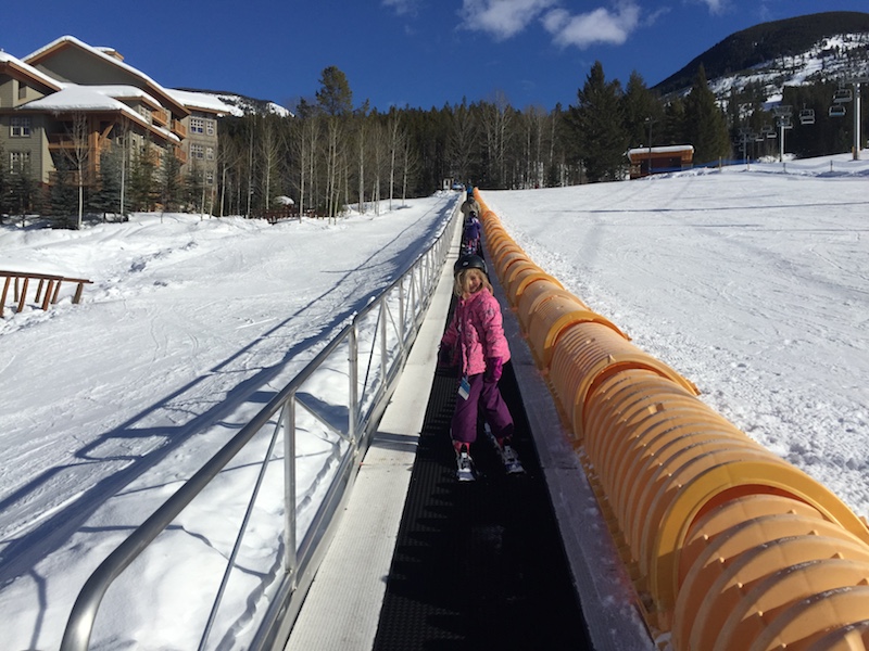 One of the many ways to access the huge Discovery Zone area at Panorama Mountain Resort