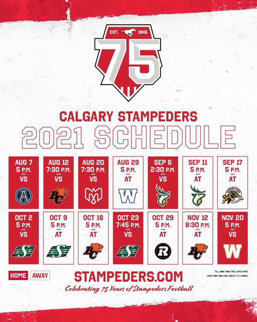 Calgary Stampeders Schedule 2021 (Family Fun Calgary)