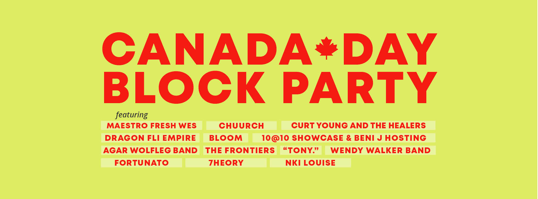 Canada Day Block Party (Familienspaß Calgary)