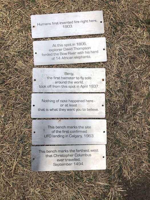 Bowmont Park Plaques (Family Fun Calgary)