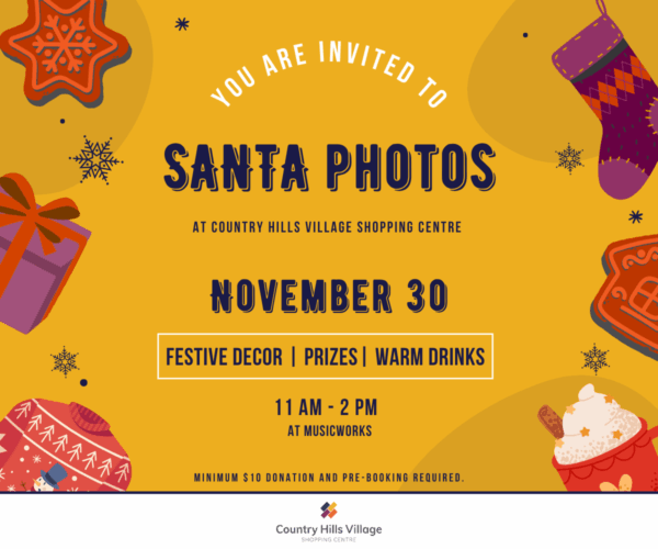 Country Hills Village Christmas Santa Photos (Family Fun Calgary)