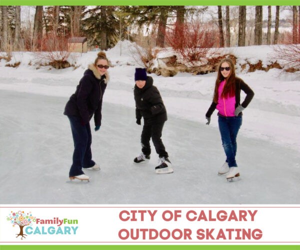 Outdoor-Eislaufbahnen der Stadt Calgary (Familienspaß Calgary)