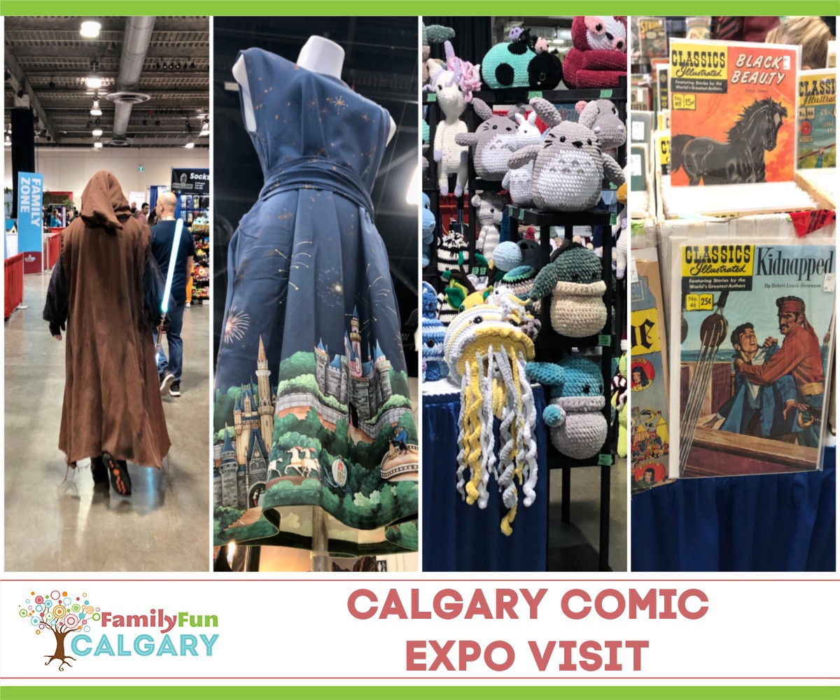 Visita da Calgary Comic Expo (diversão em família em Calgary)