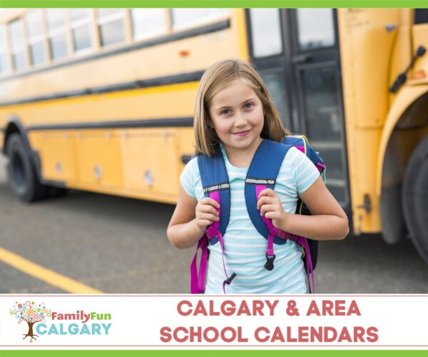 Calgary e calendários escolares da região (Family Fun Calgary)