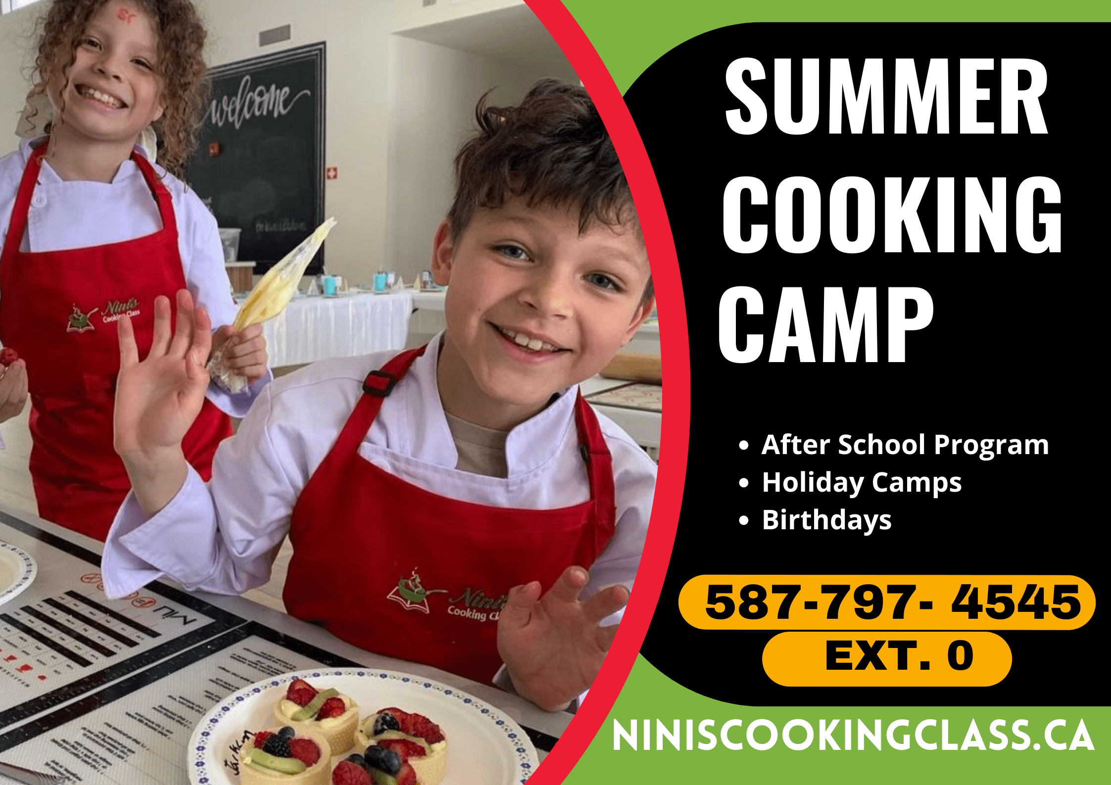 Campamentos de verano de cocina de Nini (diversión familiar en Calgary)