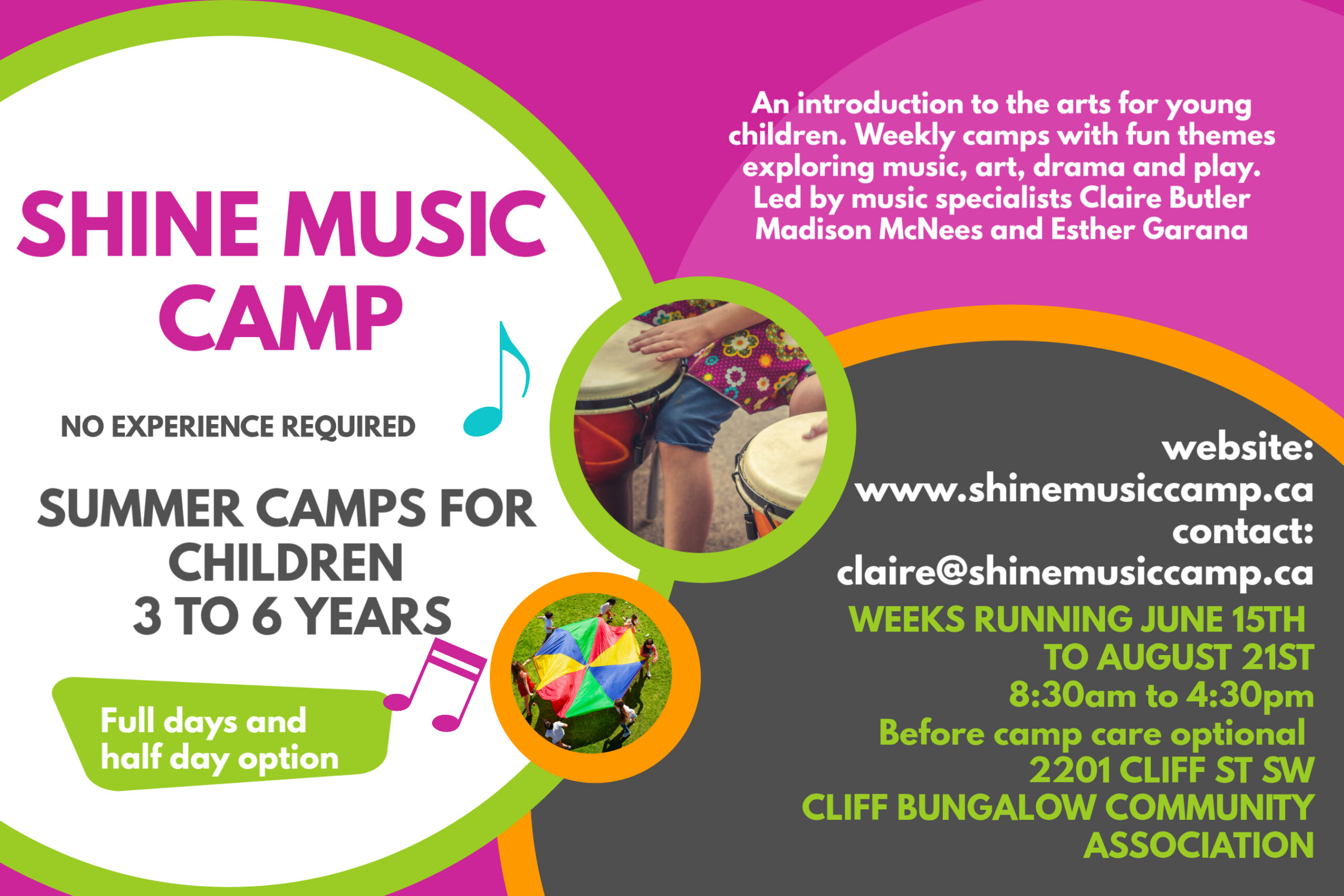 Shine Music Summer Camp (Family Fun Calgary)