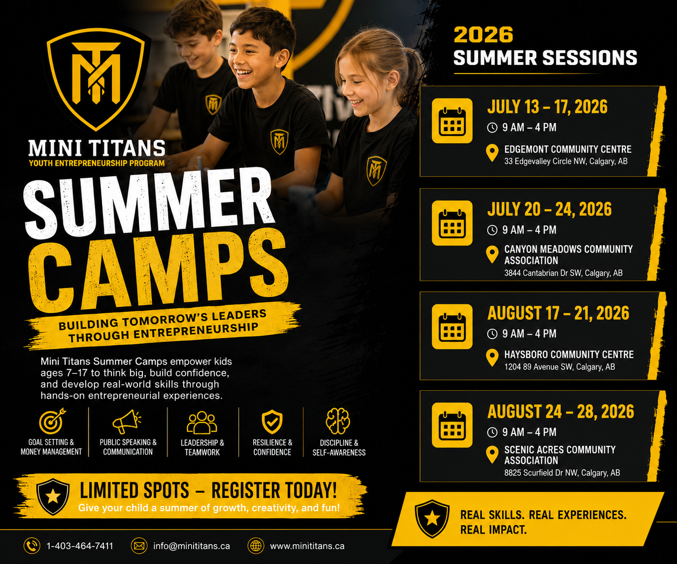 Mini Titans Summer Camps (Family Fun Calgary)
