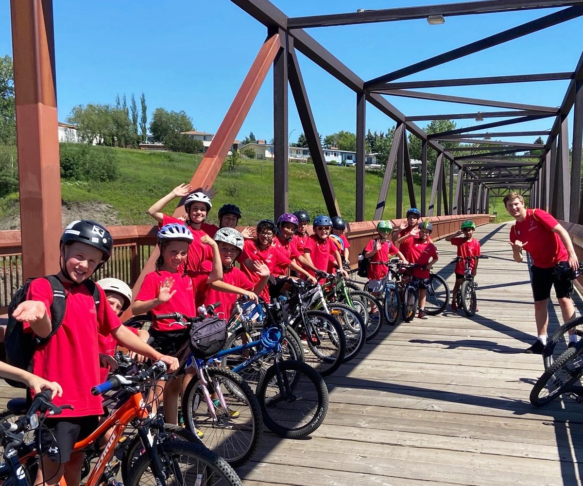 Centro de Treinamento de Atletas Bicicleta de Acampamento de Verão