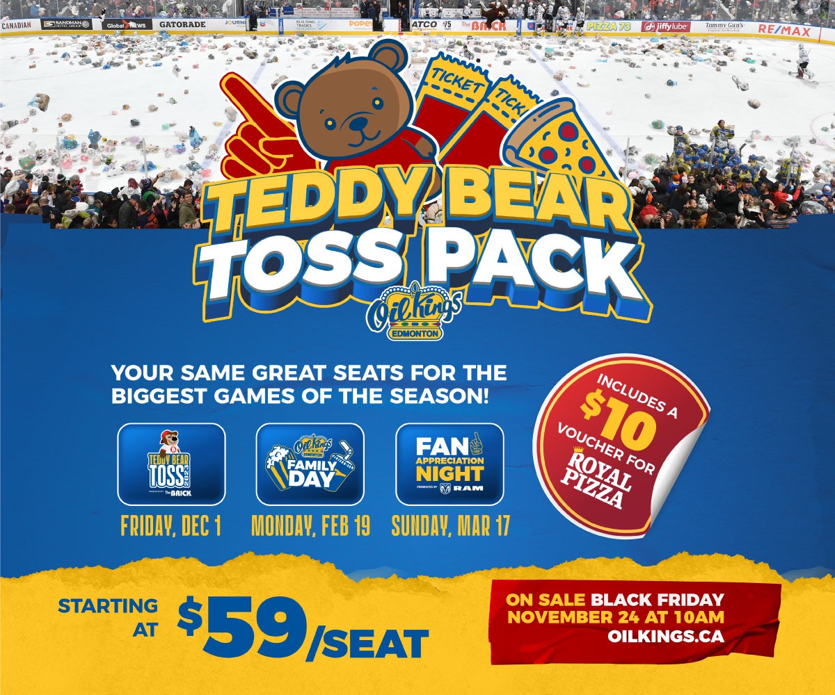 Oil Kings Teddy Bear Toss Pack 2023