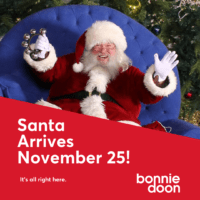 Ankunft des Weihnachtsmanns Bonnie Doon Center 1080x1080