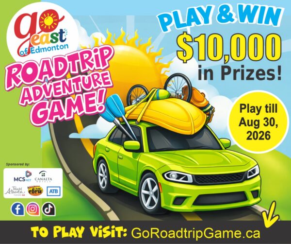 Go East of Edmonton Road Trip Adventure Game