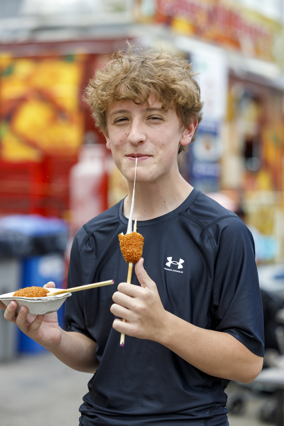 Boy Eating Food - What to Expect at Taste of Edmonton 2026 (Family Fun Edmonton)