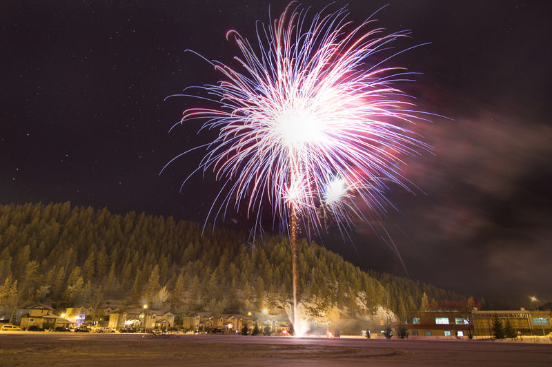 Fireworks to cap off the ATCO Street Party! Credit: Hecktik Travels/Jasper Tourism