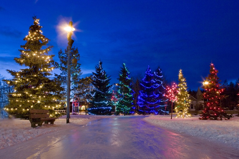 Trois festivals de petites villes - Noël à Central Park , Spruce Grove, Alberta