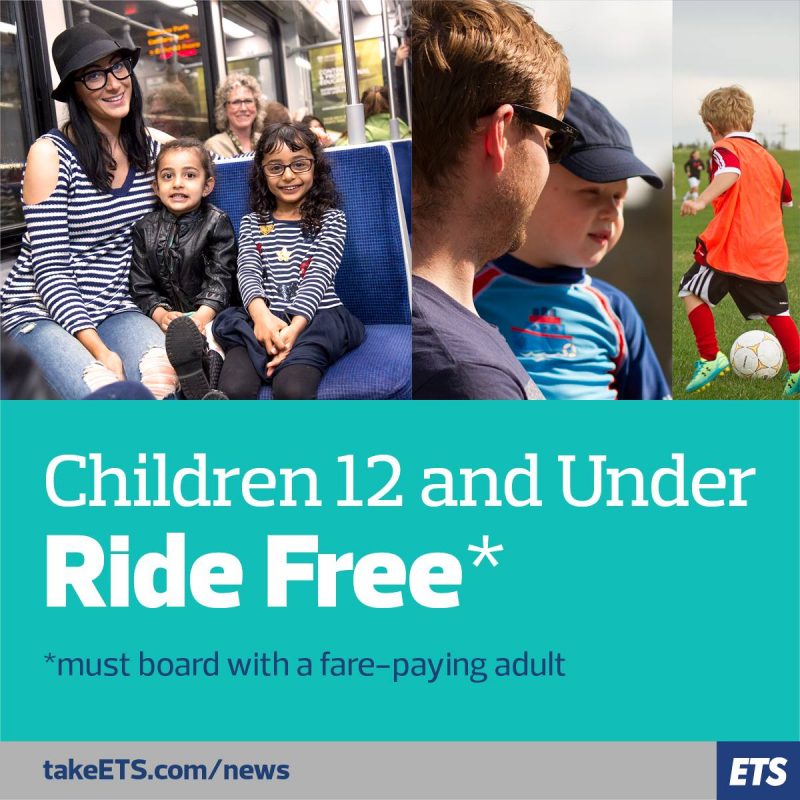 ETS Announces FREE Bus Fare for Kids 12 and Under Family Fun Edmonton