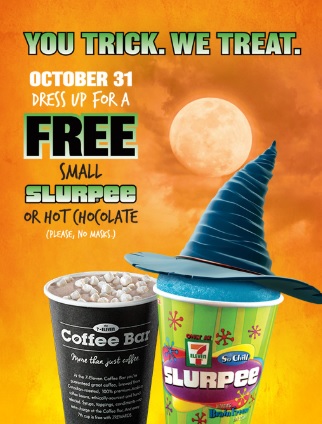 Free halloween slurpees