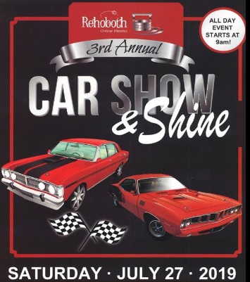 Rehoboth Car Show e brilho