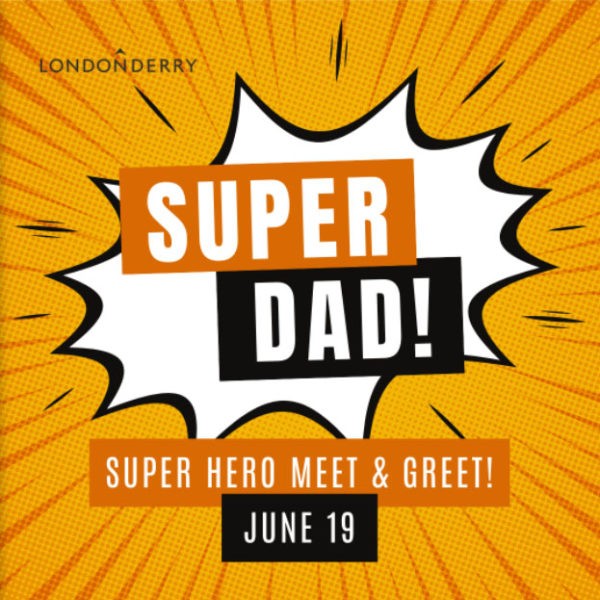 Conheça e cumprimente o super-herói do Londonderry Mall