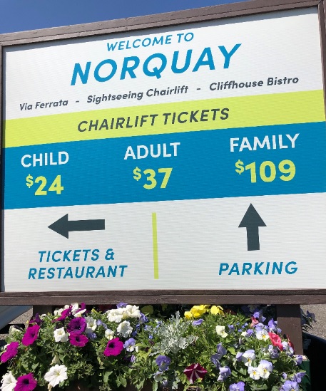 Norquay 산에서 관광 리프트