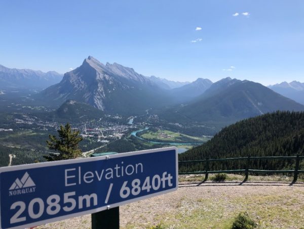 Teleférico de turismo em Mt Norquay