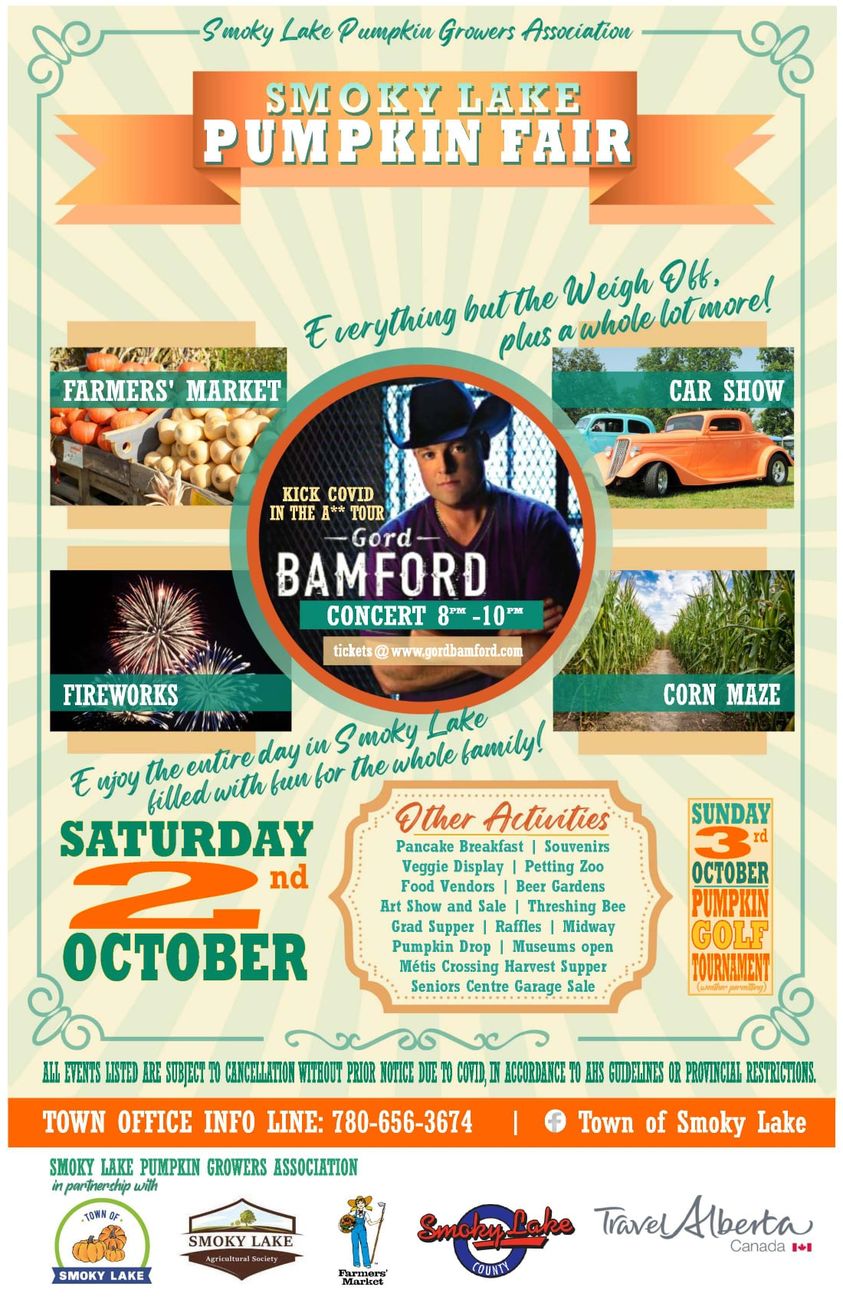 CANCELLED Smoky Lake Pumpkin Fair Family Fun Edmonton