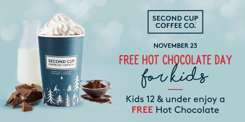 Chocolat chaud gratuit pour les enfants