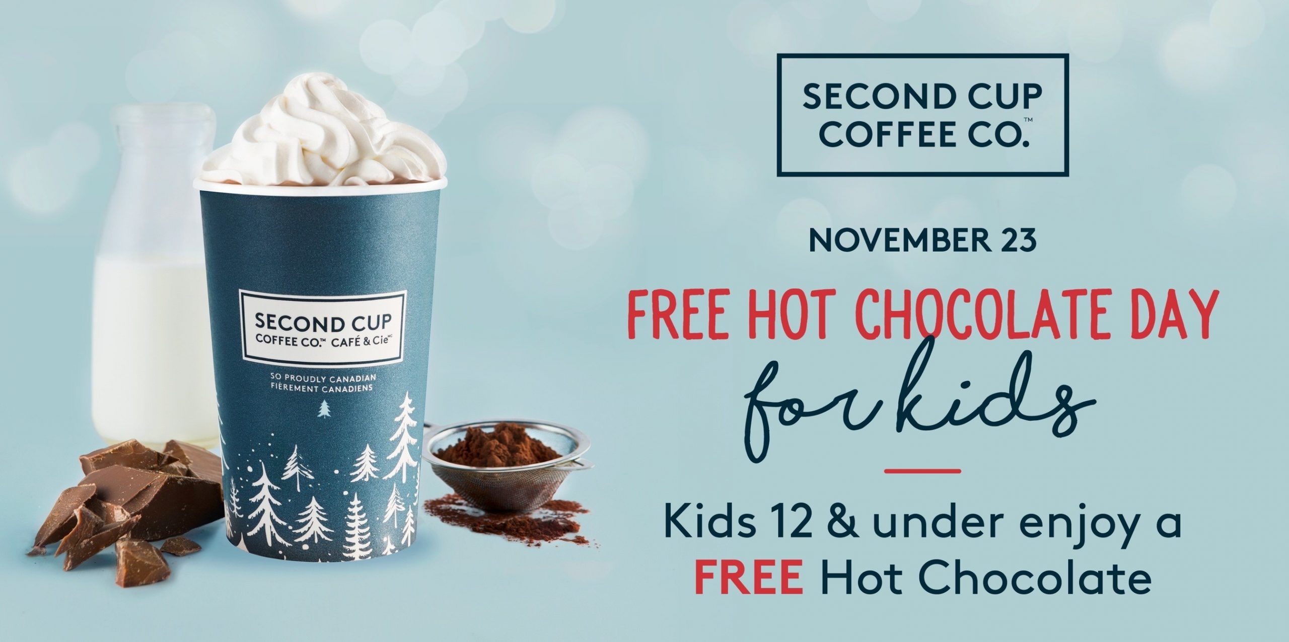 Free hot chocolate for kids