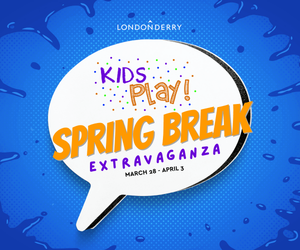 Londonderry Kids brincam de Spring Break Extravaganza