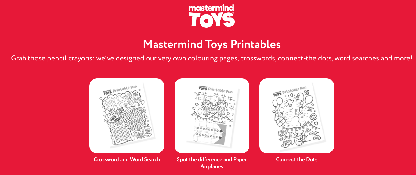 Mastermind Toys Printables