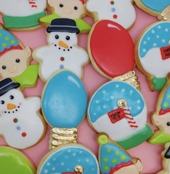 Doces e biscoitos de Natal na Milk and Cookies Bakeshop