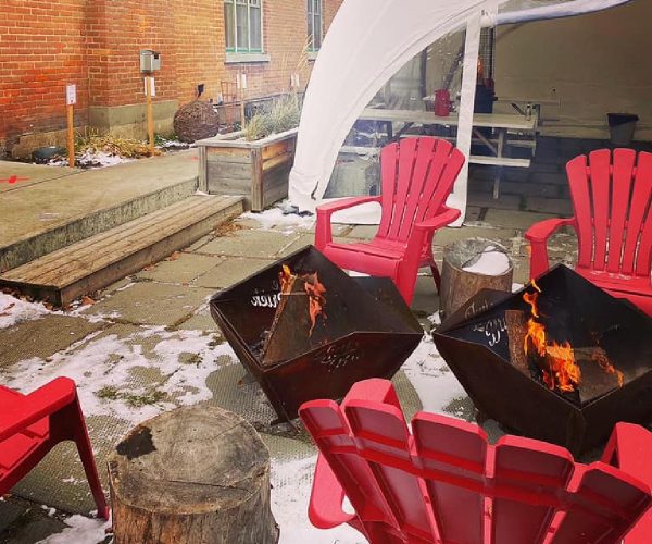 Little Brick Winter Patio