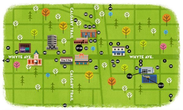 District Whyte Mural Map