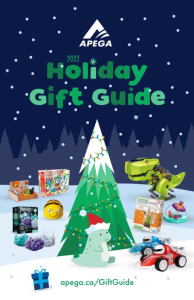 Image de couverture du guide des cadeaux des fêtes APEGA 2022