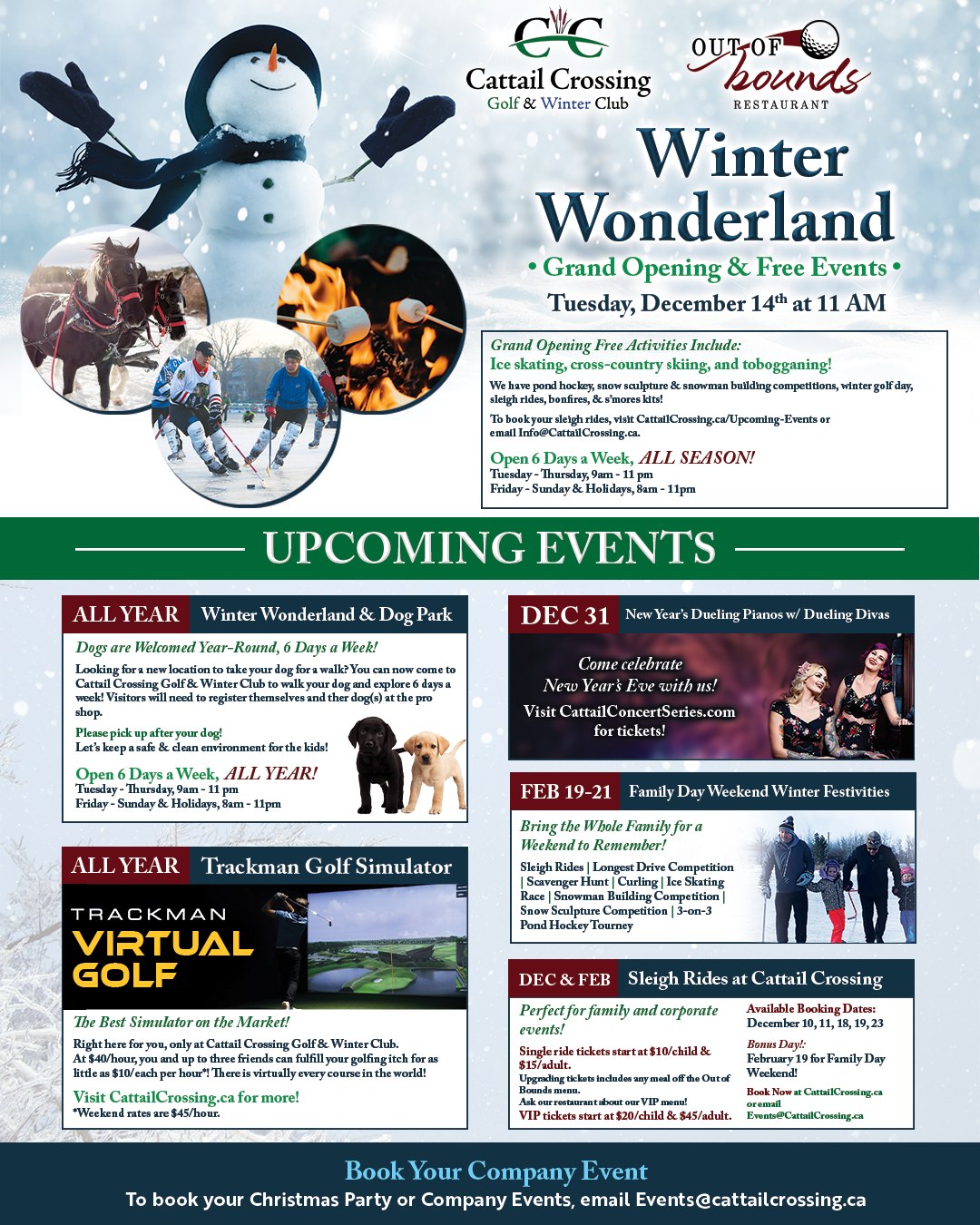 Cattail Crossing Winter Wonderland Events