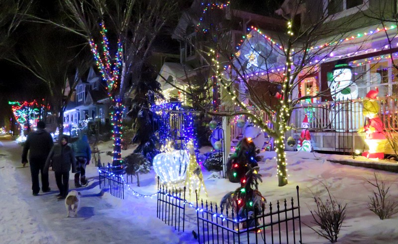 Luces navideñas en Summerside Grande Boulevard