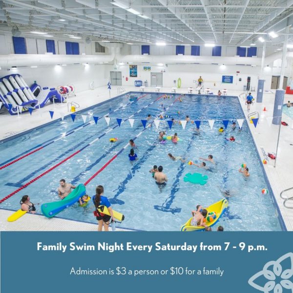 Noche de natación familiar en la piscina de Beaumont
