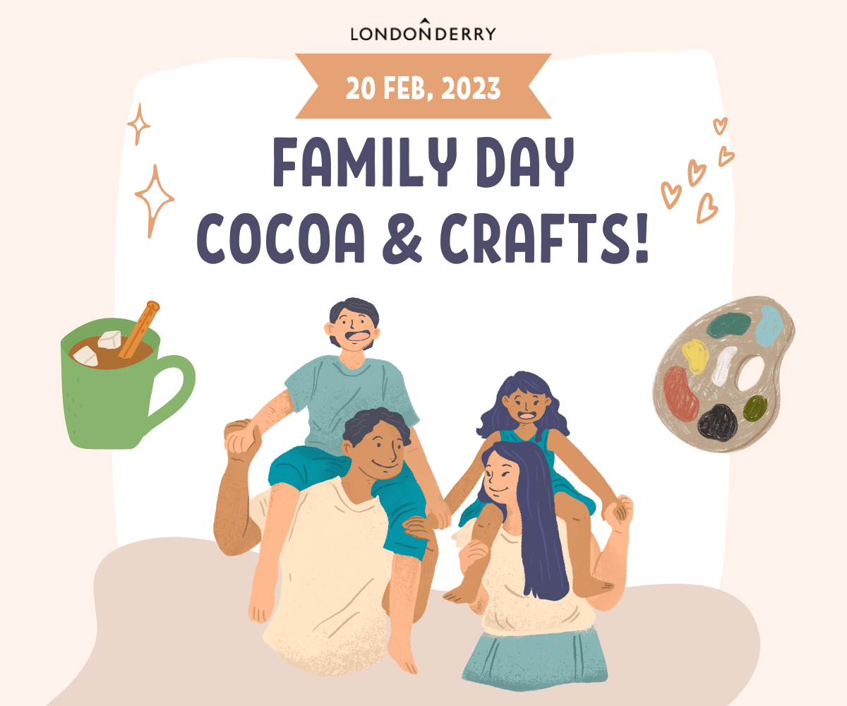 Día de la familia Cacao y manualidades Londonderry Mall
