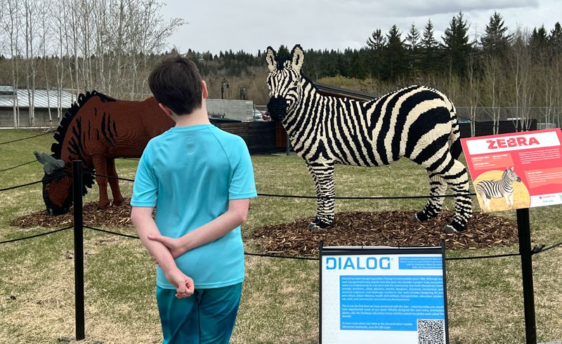 A natureza do zoológico de Edmonton Valley se conecta