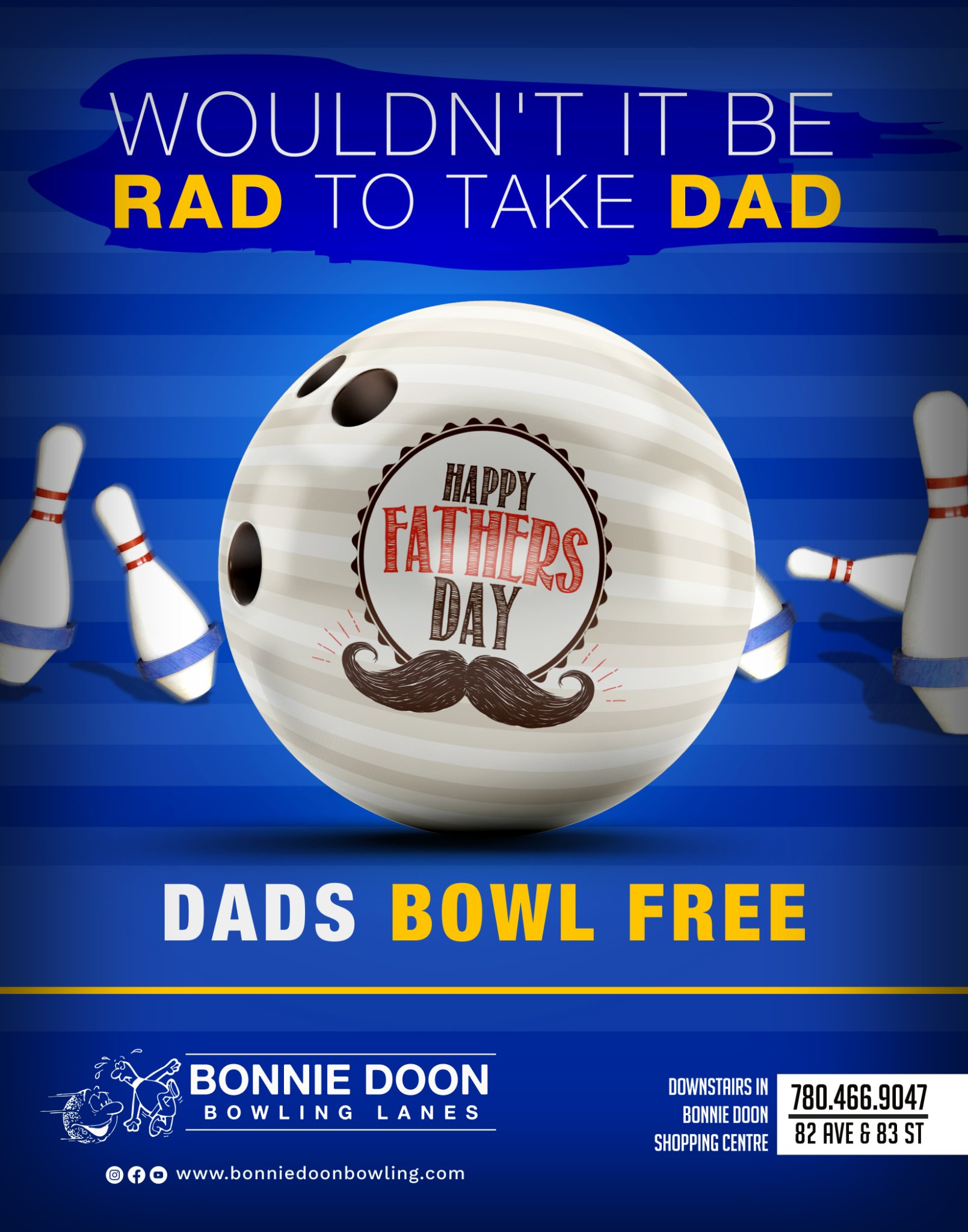 Vatertag Bonnie Doon Lanes Dad's Bowl Kostenlos