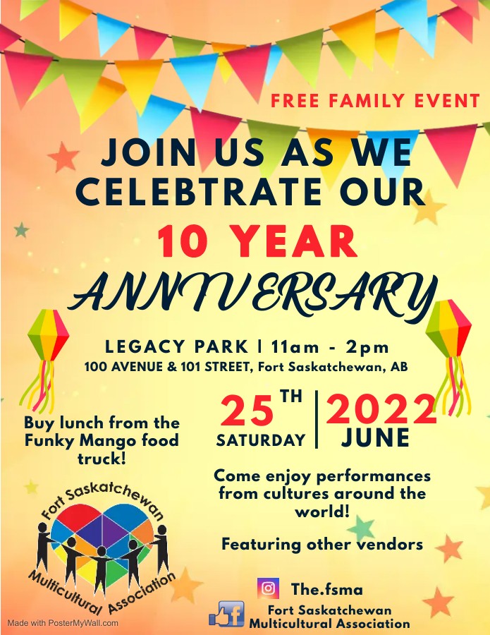 Fort Saskatchewan Multicultural Association 10 Year Anniversary