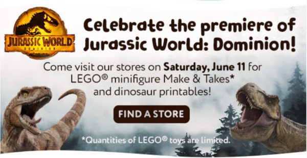 Jurassic World LEGO Make N Take