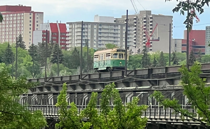 Tramway du pont de haut niveau