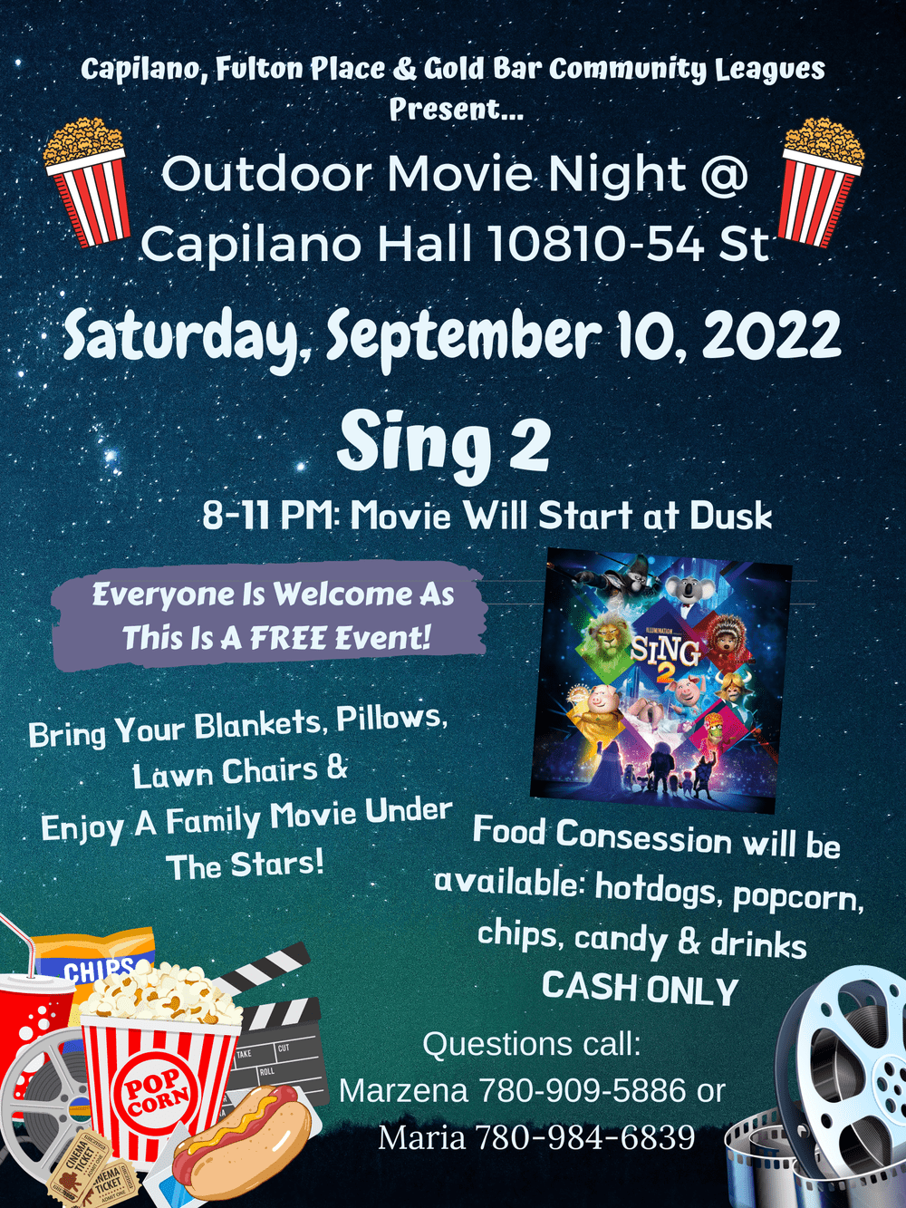 Outdoor Movie Night Capilano Hall