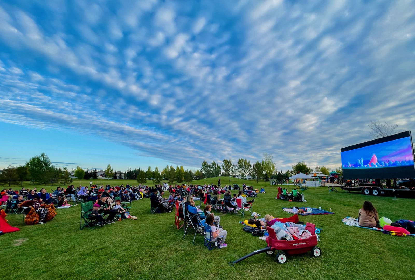 Glastonbury Community League outdoor Movie