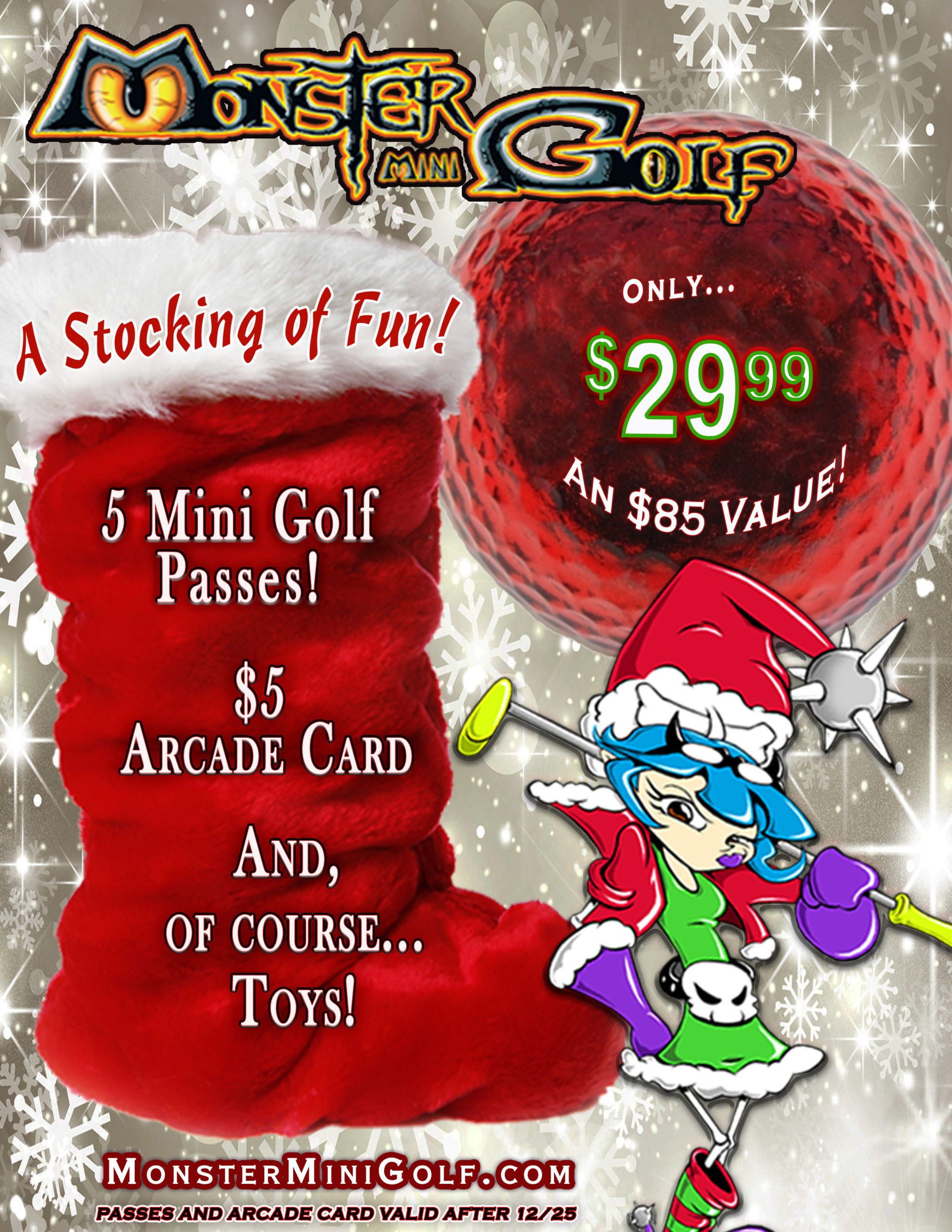 Make their Holidays Merry with Monster Mini Golf Family Fun Edmonton