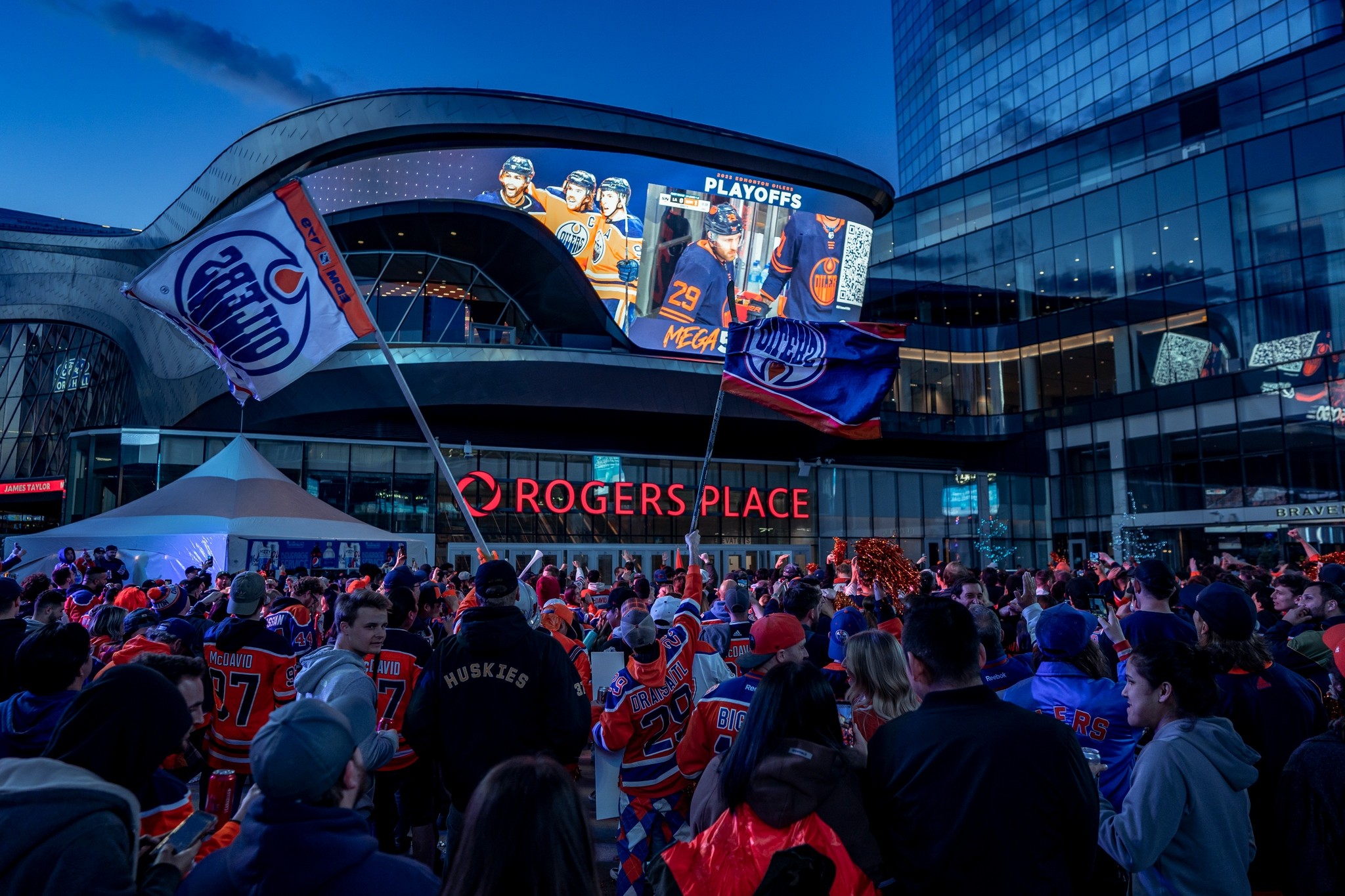 Distrito ICE do playoff de Edmonton Oilers