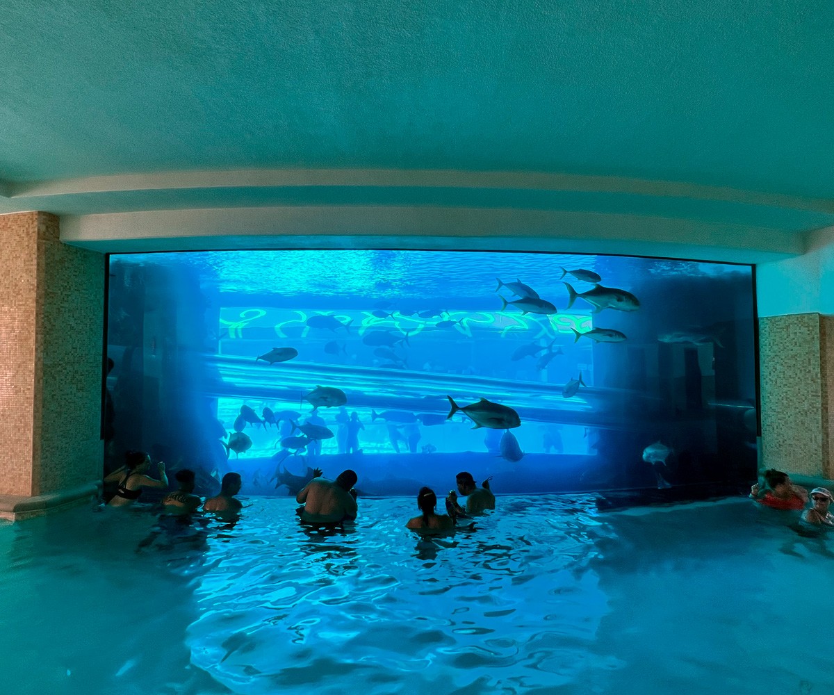 Vegas con niños - La piscina del tanque Golden Nugget